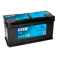 Акумулятор EXIDE START-STOP AGM 106Ah Єв (-/+) (950EN) (д393*ш175*в190) EK1060