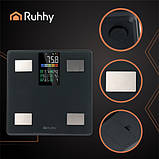 Ваги аналітичні Ruhhy 20676 black, електронні, до 226 кг, LCD, Bluetooth, Feelfit, фото 6