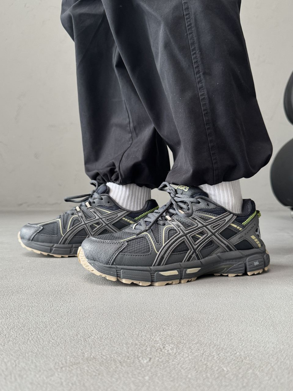 Кросівки чоловічі сірі зимові Asics Gel-Kahana 8 Grey Marathon Running Gore-Tex (19043), фото 1