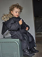 Дитячі осінні шкіряні ортопедичні черевики на липучках на девочку на флісі 25 р, фото 4