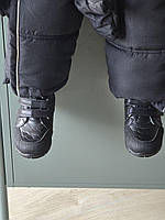 Дитячі осінні шкіряні ортопедичні черевики на липучках на девочку на флісі 25 р, фото 5