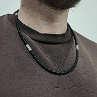 Шнурок зі срібними закінченнями та вставками Meridian 925 проби 846/4