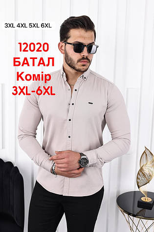 Батальна сорочка Red Stone з довгим рукавом (варений котон), комір, фото 1