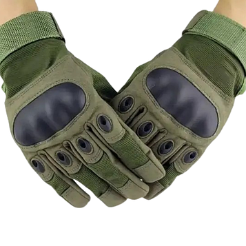 Універсальні повнопалі рукавички Solve із захистом кісточок олива KT7000401.PeremogaUA