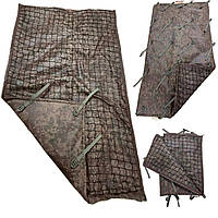 Тент антитепловізор 2х2 з сіткою антидроновою та кріпленням для металевих прутів. Осінь