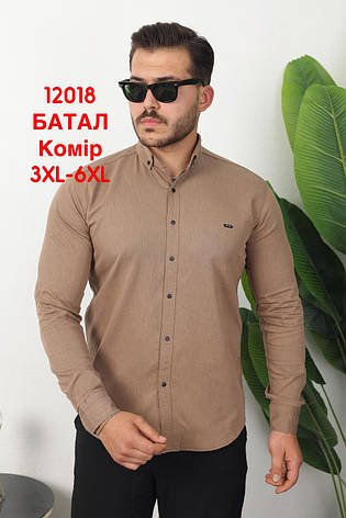 Батальна сорочка Red Stone з довгим рукавом (варений котон), комір, фото 1