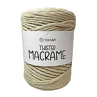 YarnArt TWISTED MACRAME (Твістед Макраме) № 753 беж (Пряжа, нитки для макраме)
