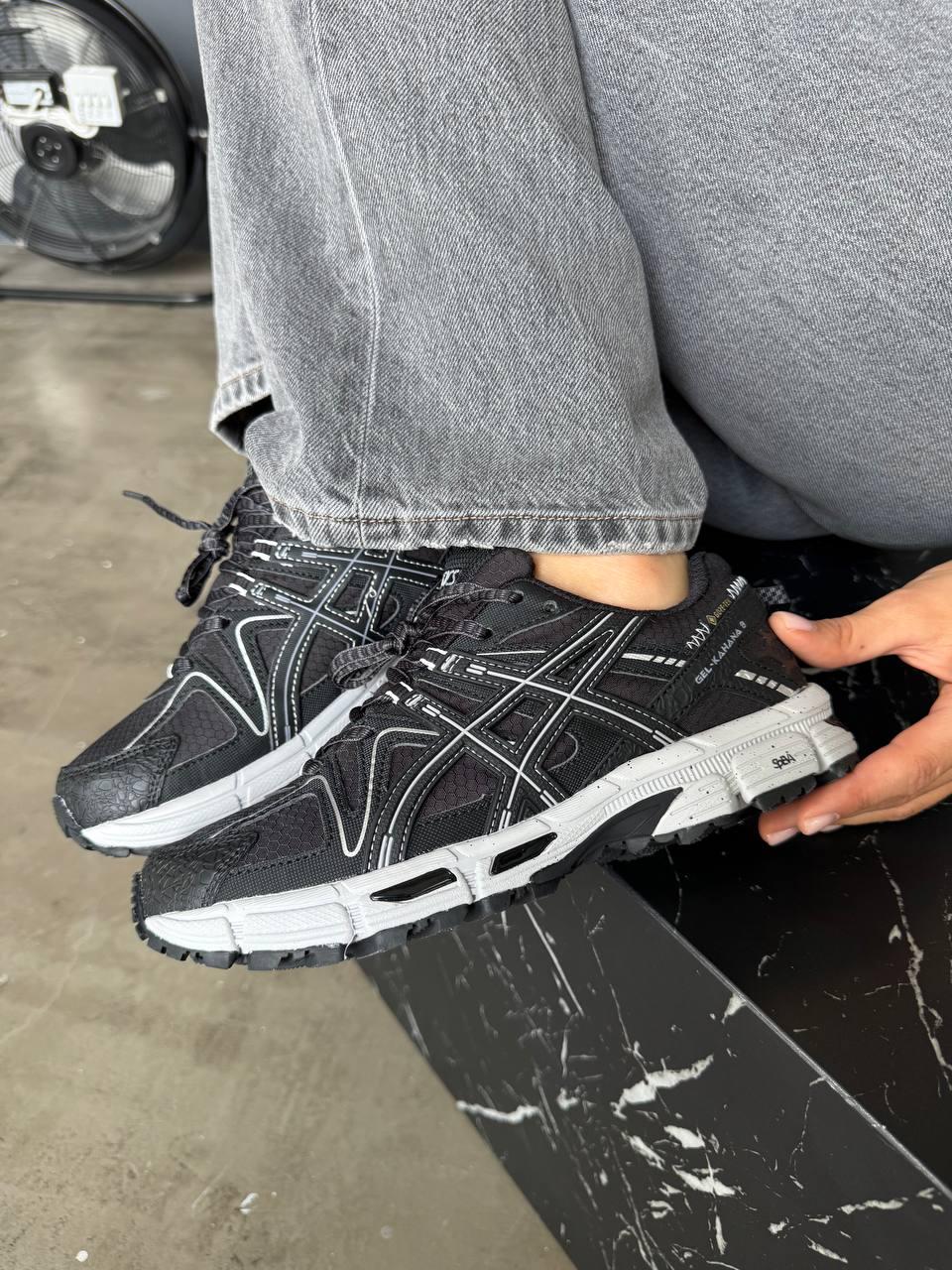 Кросівки чоловічі чорні зимові Asics Gel-Kahana 8 Black White Gore-Tex (18173), фото 1