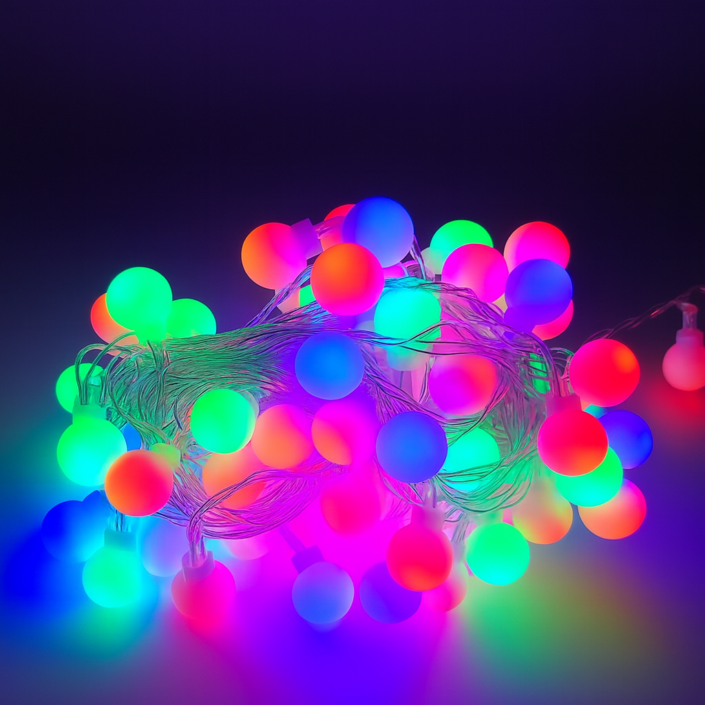 Гірлянда LED Кульки білий дріт 3 м 28ламп