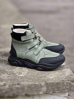 Дитячі зимові шкіряні ортопедичні черевики з жорстким задником і супінатором 37 р, фото 3