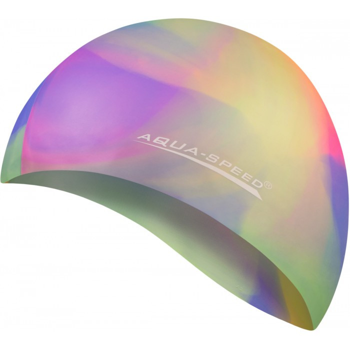 Шапочка для плавання Aqua Speed BUNT 4084 доросла силіконова Мультиколор (Оригінал), фото 1