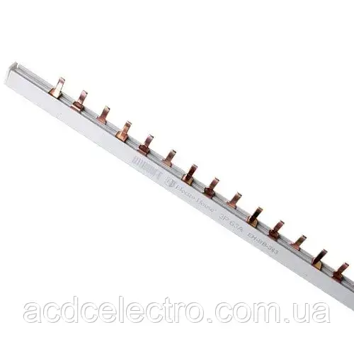 Зʼєднувальна шина Delixi Electric 3P 63A 24 модулі (3 фази), фото 1