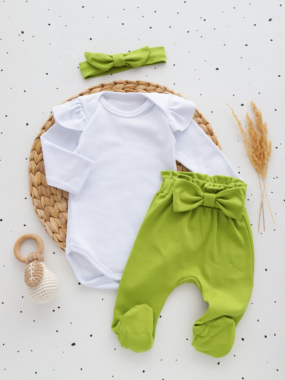 Комплект для новонародженої дівчинки (тканина інтерлок), фото 1