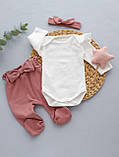 Комплект для новонародженої дівчинки (тканина інтерлок), фото 3