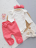 Комплект для новонародженої дівчинки (тканина інтерлок), фото 4