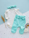 Комплект для новонародженої дівчинки (тканина інтерлок), фото 5