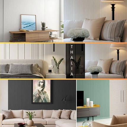 Настінна панель THALIA 01 (2800x151x12 мм) Cezar, фото 3