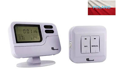 Бездротовий тижневий програматор KG Elektronik C7RF (діапаз. 5°C-35 °C, дальність до 50 м), Польща