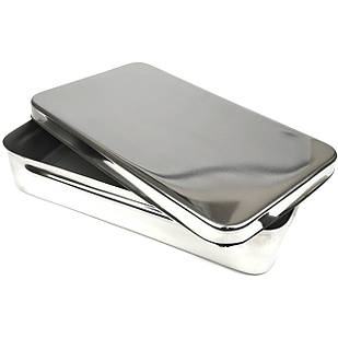 Контейнер для інструментів із кришкою без ручки. Розміри 260x150x50 мм SURGIWELOMED