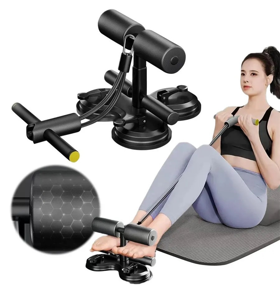 Тренажер для преса та силових вправ із 3 потужними присосками та регулюванням висоти, фото 1