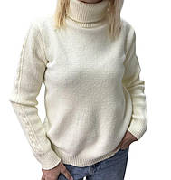 Стильний базовий светр гольф із високим коміром  кашеміровий з ангорою Розмір: 46–50