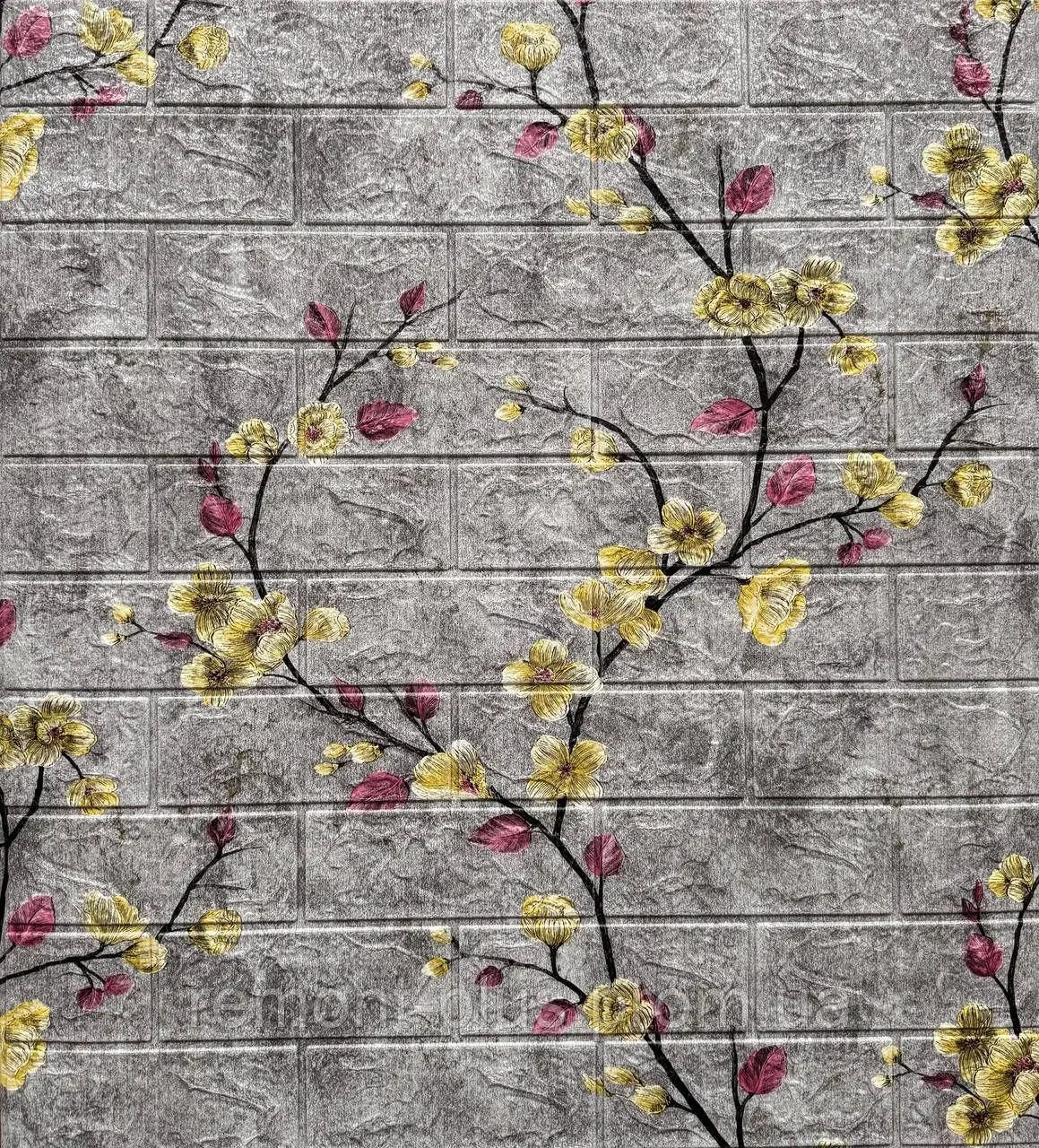 Самоклеюча 3д панель Сакура 700x770x4мм, (150) 3D шпалери Квітуче дерево, 3Д обої. Стіновий декор! BV-0000150