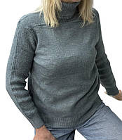 Стильний базовий светр гольф із високим коміром  кашеміровий з ангорою Розмір: 46–50