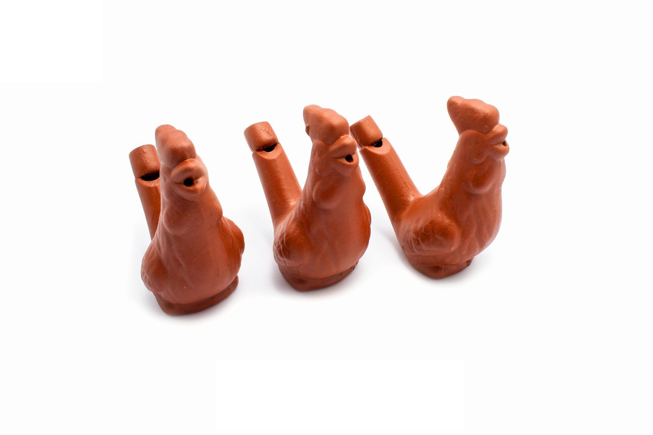 Дитяча глиняна свистулька півник