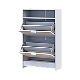 Тумба для взуття Doros Дафіна Білий ДСП 60х27х197,5 (41004274), фото 2