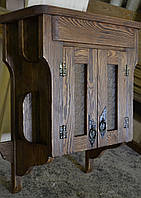 Буфет настінний під старовину з натурального дерева