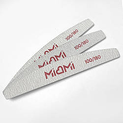 Пилка для нігтів Miami 100/1800 Half, півколо