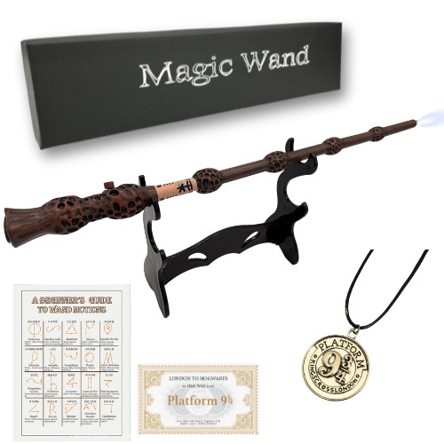 Набір Дамблдор Premium 2: чарівна паличка на підставці з кулоном - Harry Potter, фото 1