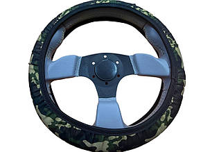 Чохол на кермо. Обплетення на кермо. Чохол універсальний камуфляжний принт М 37-39 см