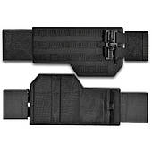 Збільшені бокові камербанди для плитоноски Velcro. Без балістичного захисту. Колір Чорний