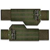 Збільшені бокові камербанди для плитоноски Velcro. Без балістичного захисту. Ranger Green