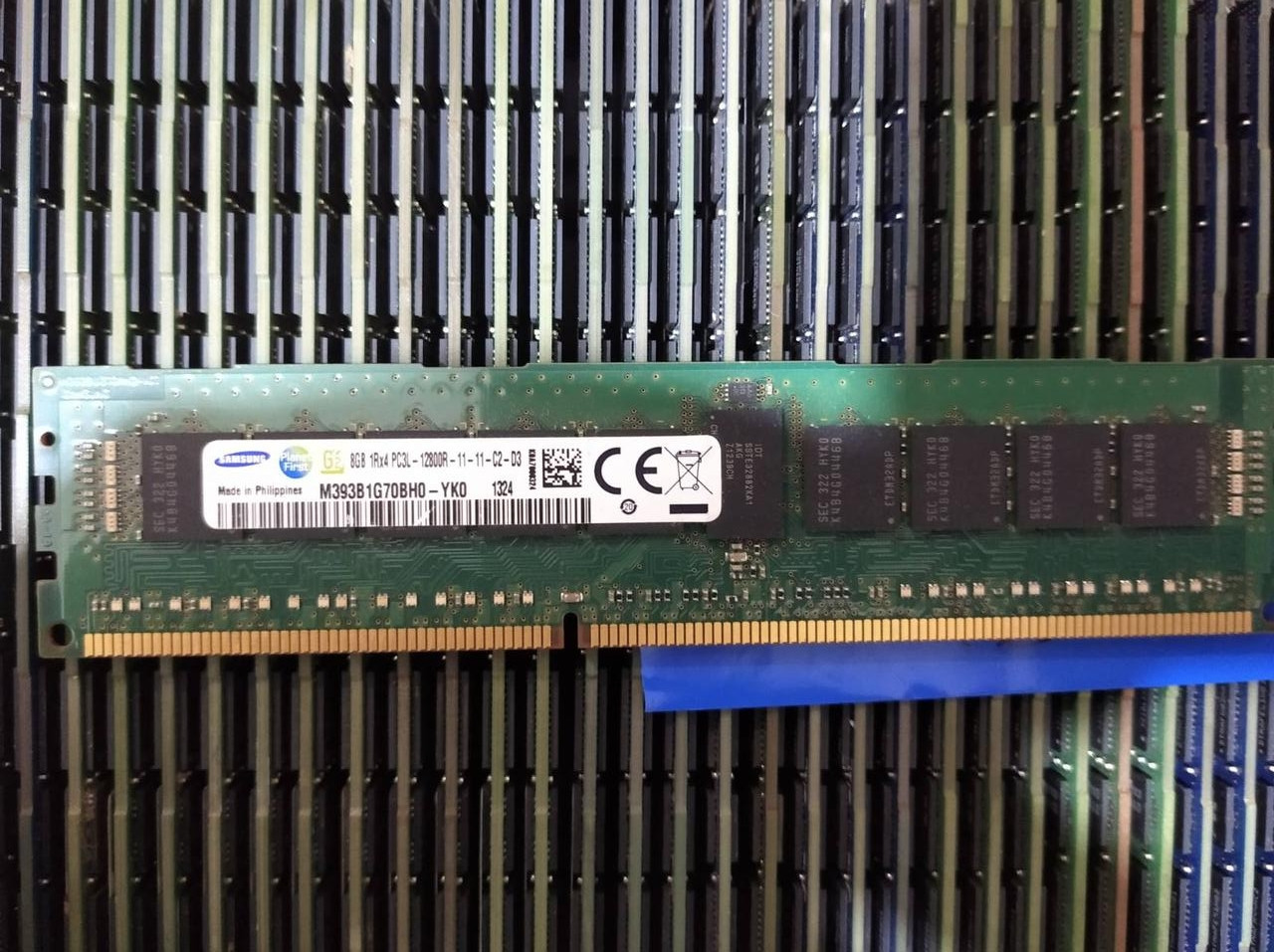8GB DDR3 1600MHz Samsung 12800R 1Rx4 PC3 REG ECC RAM Серверна оперативна пам'ять M393B1G70BHO-YKO, фото 1