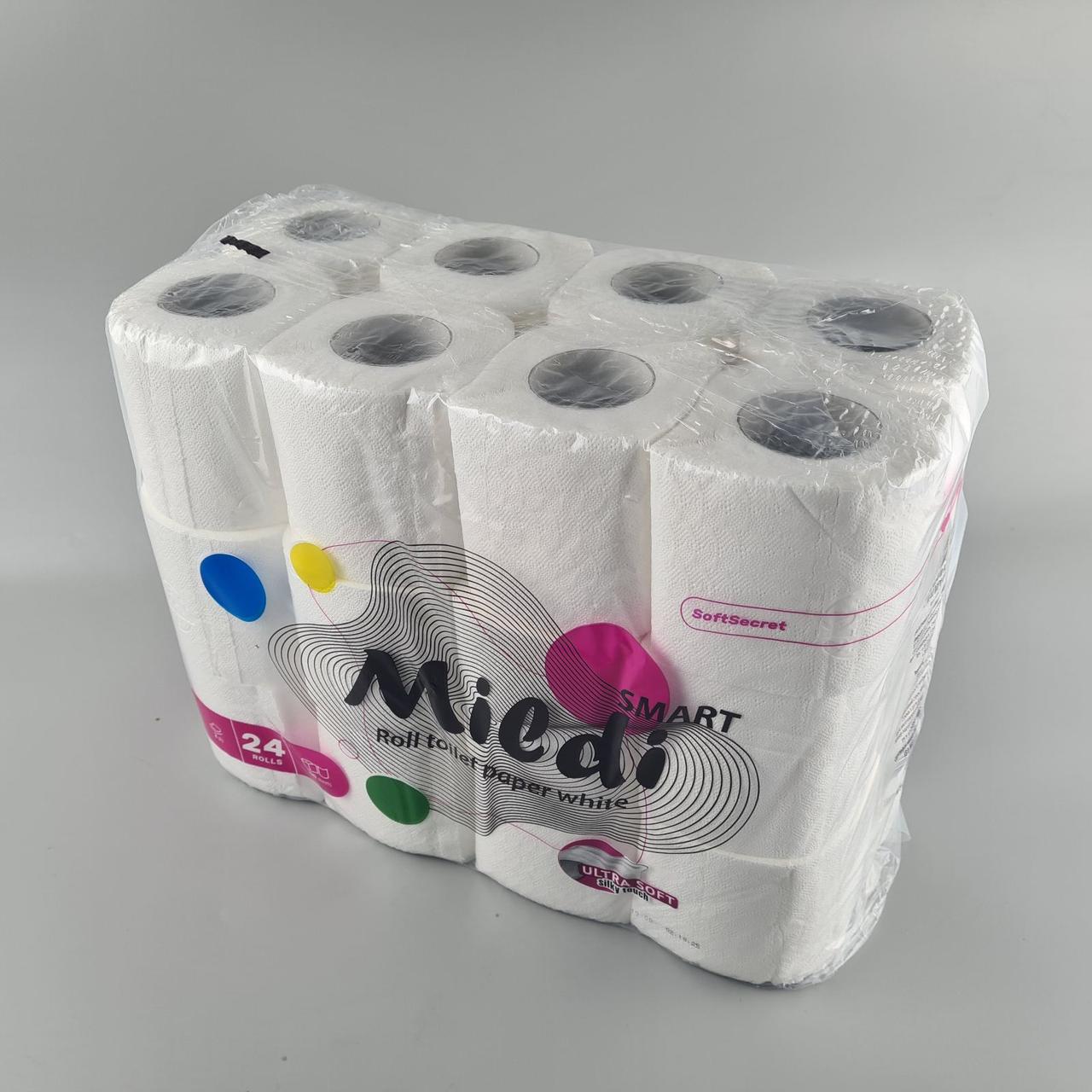 Туалетний папір (2шари) 93*105/45"Mildi Smart" (а24) (1 пачка), фото 1