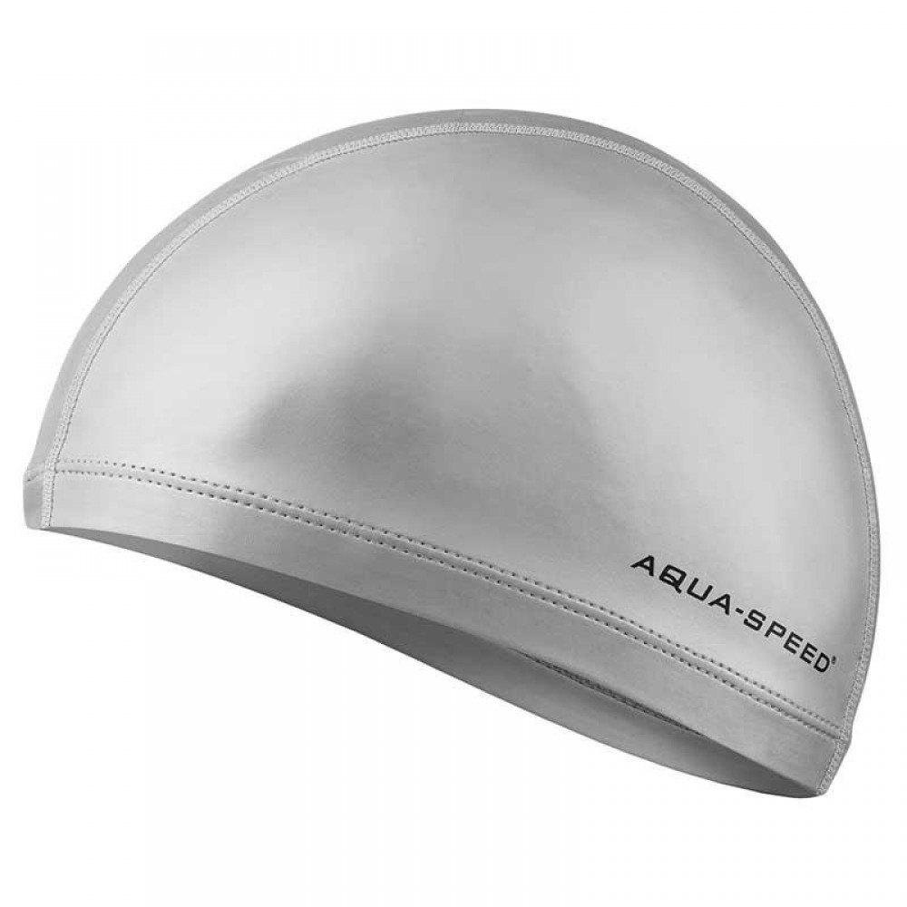 Шапочка для плавання Aqua Speed PROFI 5879 сіра доросла текстильна з водонепроникним покриттям (Оригінал), фото 1