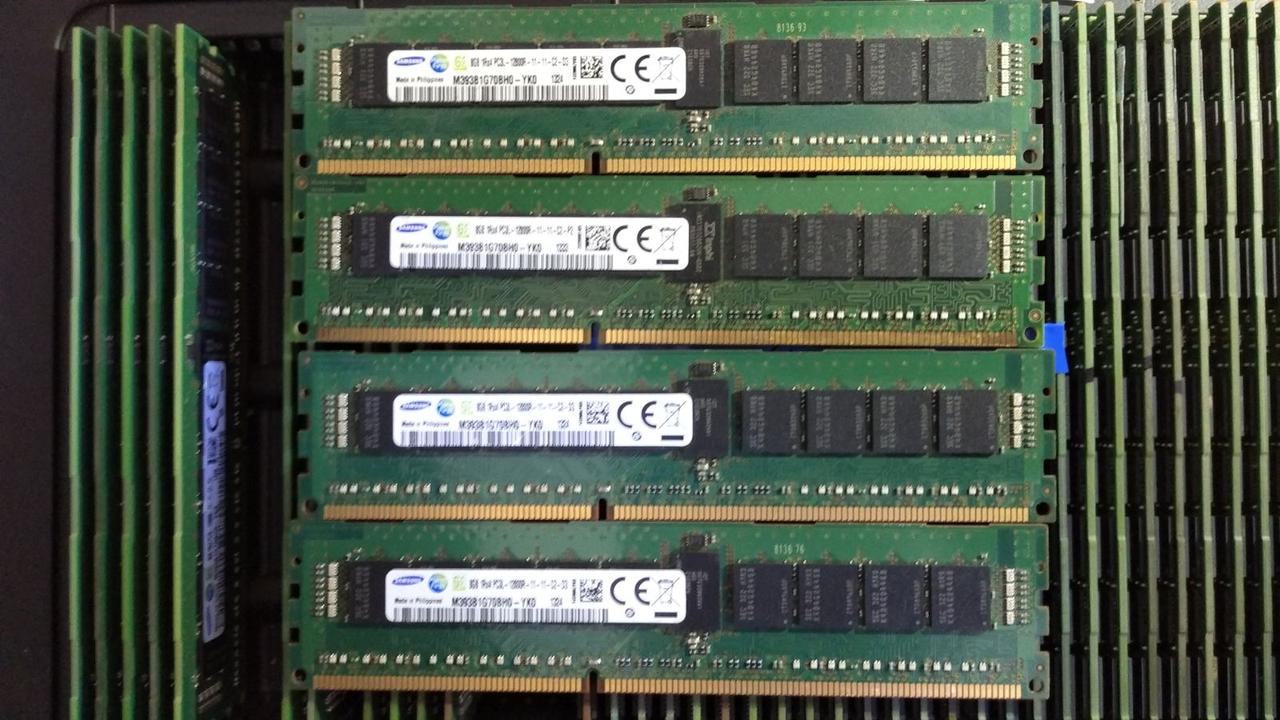 32 gb 4x8gb DDR3 1600 Samsung PC3 12800R 1Rx4 REG ECC RAM Серверна пам'ять  M393B1G70BHO-YKO, фото 1