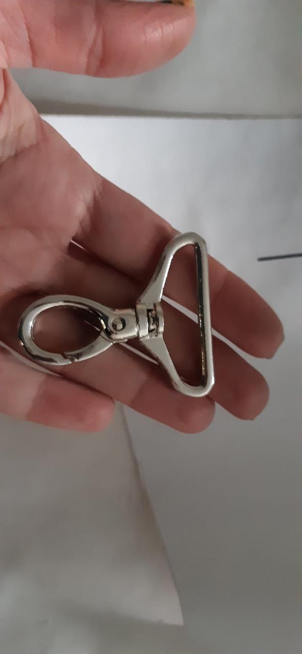 Карабін Металевий 5.5 см сріблястий, фото 1