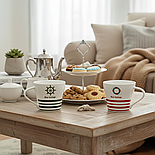 Набір керамічних чашок 250 мл 4 шт Sailor Herisson, фото 4