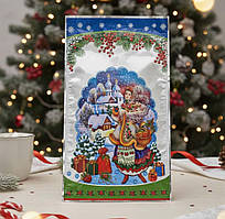 Пакети новорічні для цукерок та подарунків 25х40 №13 "Зима" 100 штук в упаковці