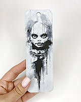 Пластикова 3D закладка для книги Finding Анабель об'ємне зображення Чорний білий 15 × 5 см