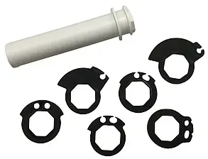 Ручка газу ODI Fusion з перехідниками, пластикова