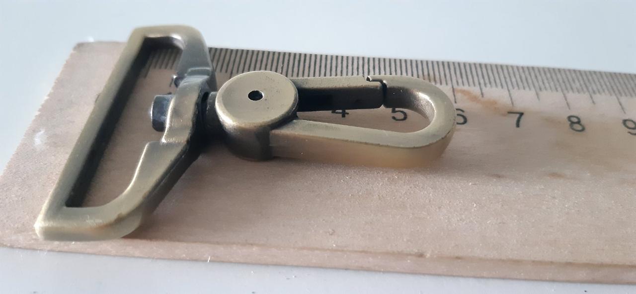 Карабін Металевий 5.5 см антік, фото 1