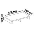 Настільна підставка під монітор з поличками з Ламінованого ДСП Підставки для екрана 50 см завширшки, фото 6