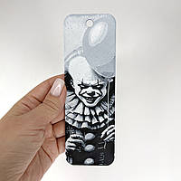 Пластикова 3D закладка для книги Finding Пеннівайз об'ємне зображення Чорний білий 15 × 5 см