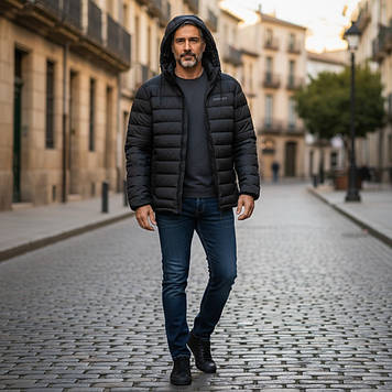 Куртка чоловіча Zero Frozen (зимова) ZF70601 BTL ЧОРНА 100% поліестер. Утеплювач: Біо пух 58(Р)