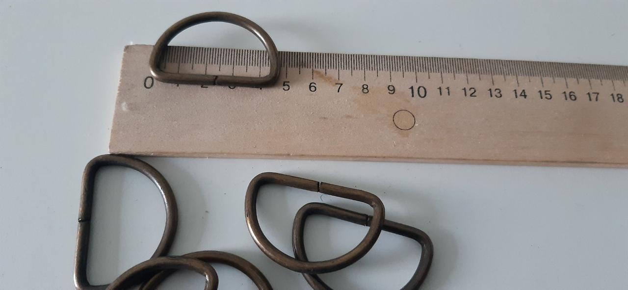 Півкільце антик 50 мм х 32 мм, фото 1