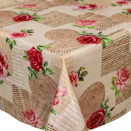 Стильна  лакова клейонка для кухні на тканинній основі фотодрук